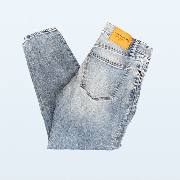 Lucky Brand Mid Rise Crop Ava Light Wash Jeans, Size 4 - Picture 7 of 10